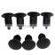 100Pcs Universal 11mm Hole Car Plastic Black Door Bumper Fender Rivet Push Clips Fasteners