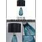 Best Selling Blue Finished Unique Design Color Glass Table Lamp For Villa And Home