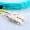 5meter sc/upc-sc/upc OM3 MM50/125 OM3  2.0mm flat Duplex dx fiber optic patchcord/jumper/assembly