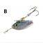 Metal Fishing Lure 8cm 9.5g Spoon Lure Spinner Bait 3D Lure Eyes Hard Bait Spinner Bait Isca Artificial