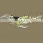 4cm 1.5g Ocean Boat Freshwater bass lifelike Black stripe glow Fishing  luminous silicone shrimp soft lure