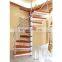 China Gold Supplier Modern Handrail Designs Stainless Steel Spiral Stairs Interior Staircase With Tread