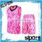 Custom High Quality Mesh Fabric Camo Pink Basketball Jersey for Women