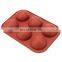 Ball Sphere Mold For Cake Cake Baking Chocolate Candy Fondant Bakeware DIY Decorating Round Shape Silicone Dessert Mould