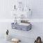 Punch-Free Toilet Rack, Plastic Toilet Toilet Vanity Non-Marking Sticker Storage Basket