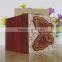 2016 Most Popular Design Beautiful Butterfly Wooden Wedding Cards With Handbag