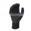 Protective Plumbing Work Rubber Textured Safety Glove Black Plumber Glove