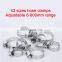 Stainless steel pipe tube clamp metric band clamp high quality range hose clips worm gear fuel line clamp