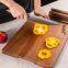 Wholesale Large Acacia Wood Cutting Board with Holder Wooden Cutting Boards Kitchen Chopping Board