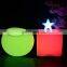 LED color changing decoration waterproof plastic chair led cube chair led apple chairs