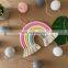 Hot Sale Macrame Rope and Cotton Yarn Rainbow Wall Hanging, Baby Room Decor, Wall Hanging Decor