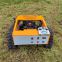 radio controlled lawn mower, China tracked remote control lawn mower price, slope mower for sale