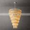 AMADEO GRAND Indoor Stairs Decoration Crystal Chandelier Living Room Dining Room Bedroom Modern Rectangular Crystal chandelier