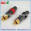 High end RCA RGB male plug and female jack socket CYB RX connector