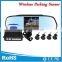 Wireless parking sensor with car backup reverse camera ,4.3inch lcd mirror with, 4 waterproof sensors                        
                                                Quality Choice