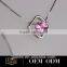 Pendant with Simple design 14K white gold diamond quantum boxing glove pendant