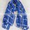 Wholesale Spring Plaid Checked Embroidery Cotton Shawl Scarf