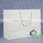 factory custom luxury white art paper gift shopping bag