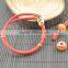 LFD-B0014 ~ New Design Red Sheepskin High Quality Braided Multilayer Leather Cords Bracelets & bangles Charm Women Jewelry