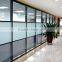 2016 modern high partition wall office partition standard size glass partition with blind curtain inside ( SZ-WSP374)