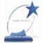 new design acrylic awards and trophies with star , cheap glass trophy award, crystal trophy award