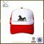 customize oem designed digital printed curved baseball type trucker mesh cap