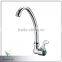 chrome finish single handle kitchen faucet