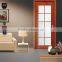 100% solid wood simple design for wood bedroom door glass with compeitive price