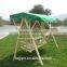 two seat wooden patio swing with canopy