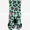 Leopard grain sublimation black socks