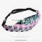 Factory wholesale ready stock 3D digital printed aztec waist bag for ladies sport and leisure