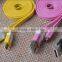 For iPhone USB Cable 100% Original Charger Cable Noodle Design,For Mobile Phone