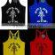 100% Cotton Custom Printed Tank Top Bodybuilding Gym Vest Stringer Men Tank Top