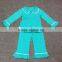 Autumn & Winter Design Unique Plain Pajamas Kids Cotton Knit Pajamas Family Matching