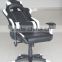 Modern swivel black and white computer gaming chair 180 reclinable OEM logo acceptable EN1335 certified