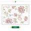2016 new foaming non woven wallpaper, oriental flower wall decor for apartment , home accent wallcovering pattern