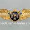 Pied cast star military badge with pin