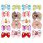 Dog Pet Cat Puppy Hair Bows Mixed Colors Grid Dots Mixed Designs Rubber Band Wholesale Pet Gifts