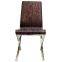 Upholstery Dining Room Chair With Stainless Steel Leg