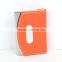 Aluminum PU leather cover name card holder with custom logo