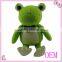 High quality stuffed plush green frog toy