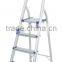 Aluminium en131 tool stool scaffold work platform multipurpose household steel step extension telescopic folding ladder