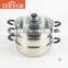 Normal design 2/3layers 2015 hot selling stainless steel cookware couscous steamer pot