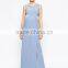Guangzhou Clothing Fashion Purple Maternity Dress for Summer Maxi