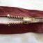 5# metal brass zipper plated antic-brass zipper one way open end zipper with auto-lock slider zipper jacket zipper