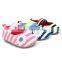 2016 Newest Style Newborn Baby Cotton Stripes Daisy Soft Sole Infant Prewalker Toddler Shoes