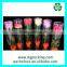 plastic cyinder transparent package bottle tube with cap