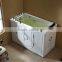 Air & Whirlpool older elder walk in bathtub with shower disable seat