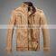 Top fashion men's stylish PU leather jacket cool design men outdoor coat