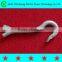 Galvanized Ball Hook for Electric Link Fitting/pig Tail Hook/hot Dip Galvanized Pigtail Hook for Linking